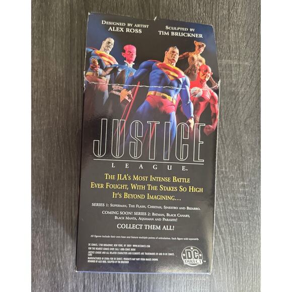 New In Box Superman Justice Action Figure Figurine DC Direct Series 1 Alex Ross - Picture 6 of 6